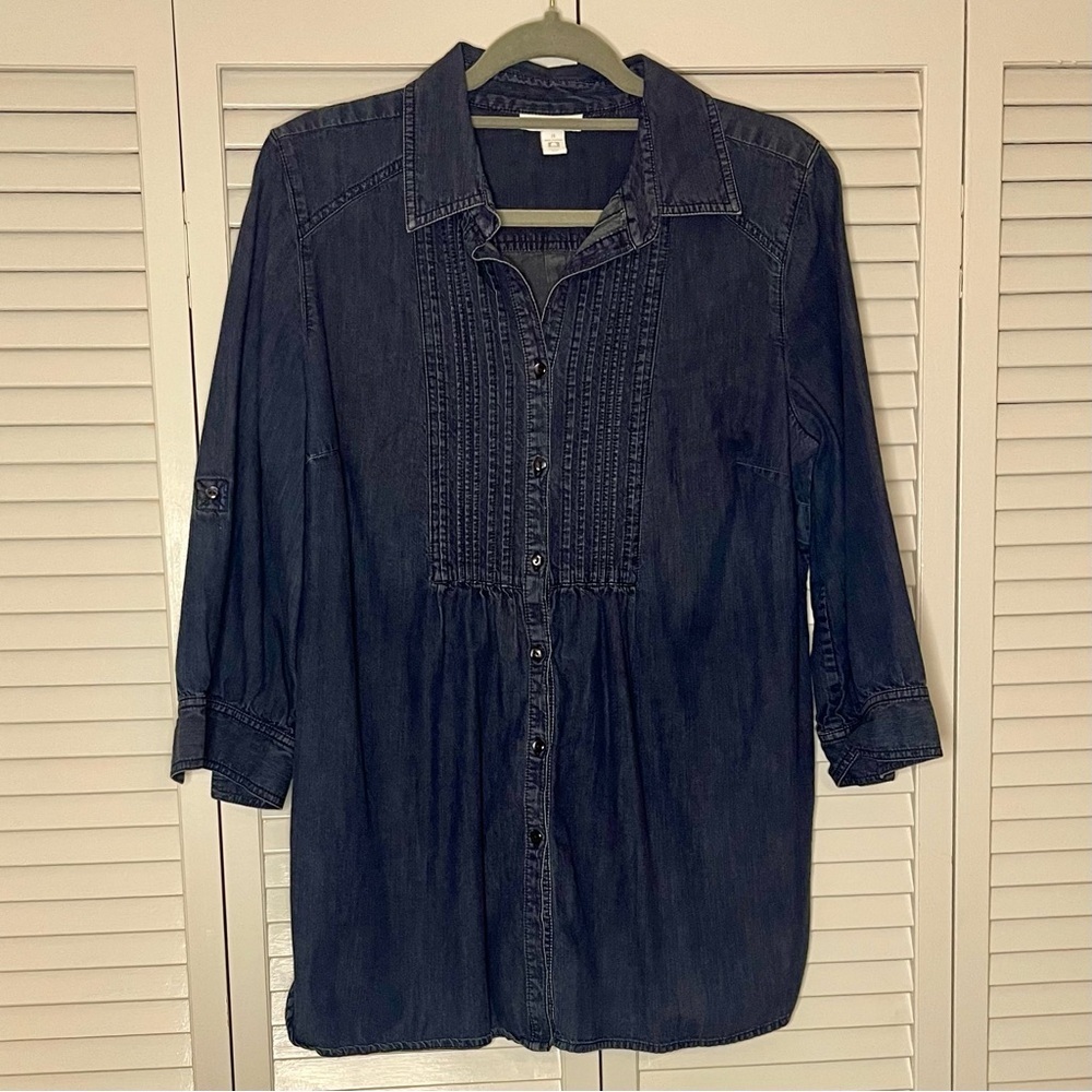 Charter Club Denim Style Button Down Shirt